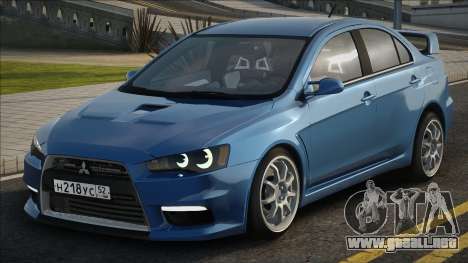 Mitsubishi Lancer Evolution Blue para GTA San Andreas