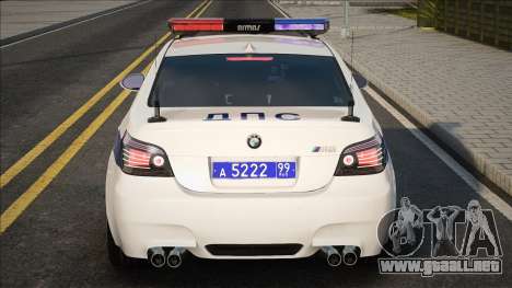 BMW M5 E60 Policía de Tráfico 2012-2015 para GTA San Andreas