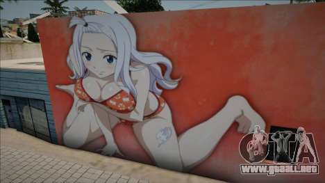 Mirajane Strauss Wall Graffiti para GTA San Andreas