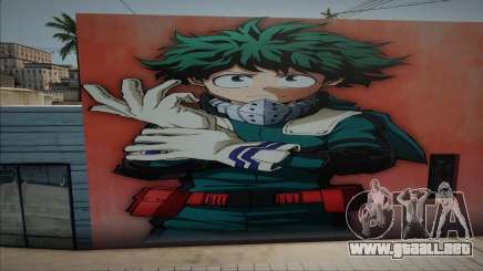 Mural Izuku Midoriya para GTA San Andreas