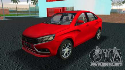 Lada Vesta Red para GTA Vice City