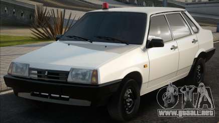 VAZ 21099 Blanco con luz intermitente para GTA San Andreas