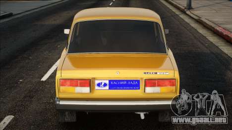 VAZ 2107 Amarillo en stock para GTA San Andreas