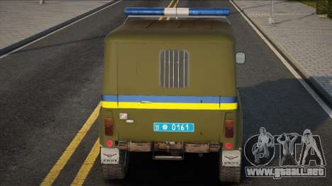 UAZ-31514 Servicio de Patrulla de Policía de Ucr para GTA San Andreas