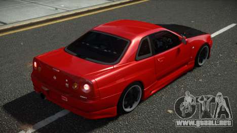 Nissan Skyline R34 Lanuga para GTA 4