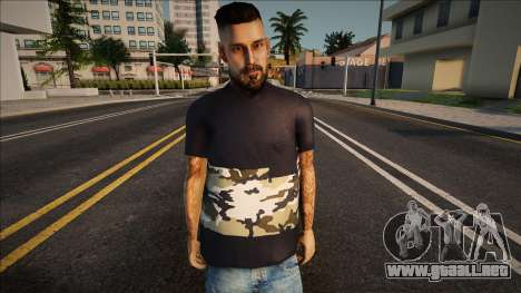 Un hombre con barba y camiseta para GTA San Andreas