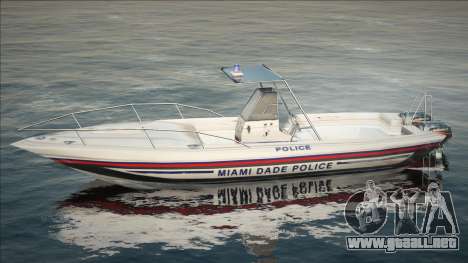 DRIV3R Miami Police Boat para GTA San Andreas