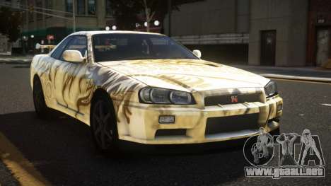 Nissan Skyline R34 Heroshi S12 para GTA 4