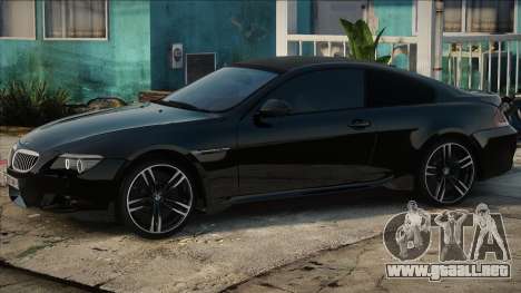 BMW M6 Black Coupe para GTA San Andreas