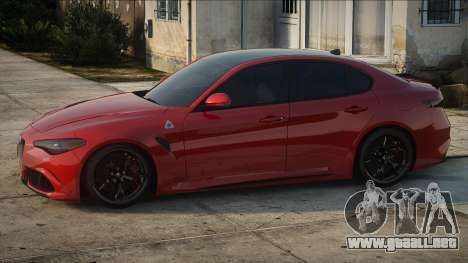 Alfa Romeo Giulia Quadrifoglio 2017 Red para GTA San Andreas