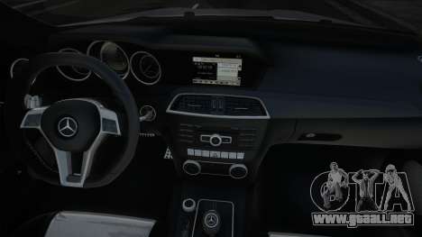 Mercedes-Benz C63 W204 White para GTA San Andreas