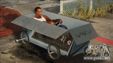 Caja de cartón con ruedas para GTA San Andreas