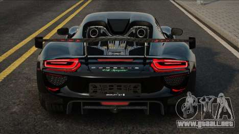 Porsche 918 Spyder 2014 Blek para GTA San Andreas