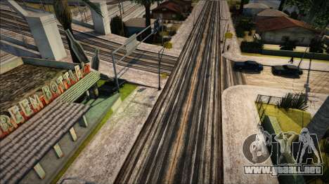 Texturas de carreteras invernales y ventisqueros para GTA San Andreas