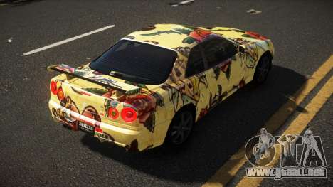 Nissan Skyline R34 Heroshi S11 para GTA 4