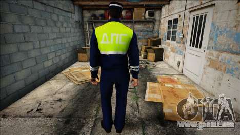 Inspector de policía de tráfico con walkie-talki para GTA San Andreas