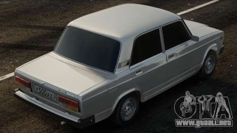 VAZ 2107 Culata con número para GTA San Andreas