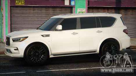 Infiniti QX80 - White para GTA San Andreas