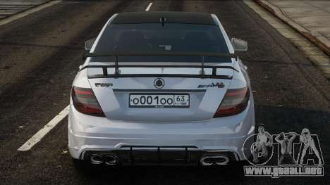 Mercedes-Benz C63 W204 White para GTA San Andreas