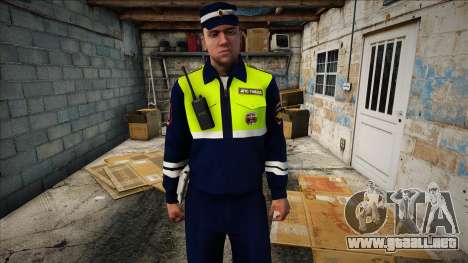 Inspector de policía de tráfico con walkie-talki para GTA San Andreas