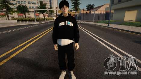 Chico joven con una elegante sudadera con capuch para GTA San Andreas