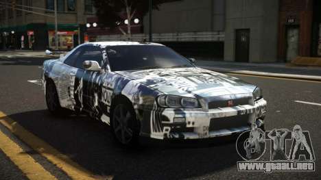 Nissan Skyline R34 Heroshi S7 para GTA 4