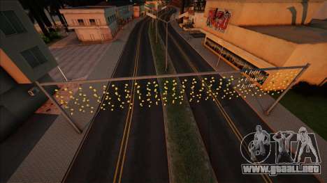 Bastones con una guirnalda (LS-SF) para GTA San Andreas