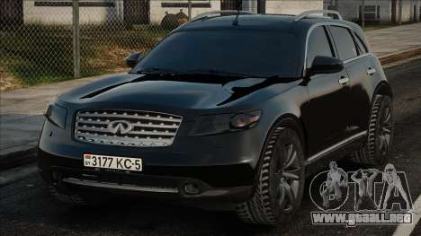 Infiniti FX45 Blek para GTA San Andreas