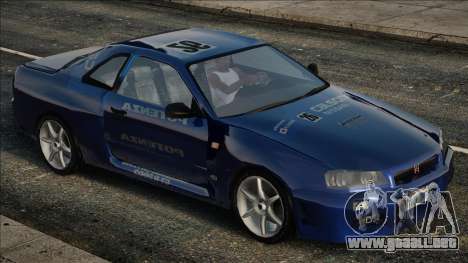 Nissan Skyline R34 Calsonic para GTA San Andreas