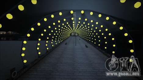 Luces de neón del muelle de Los Santos (amarillo para GTA San Andreas