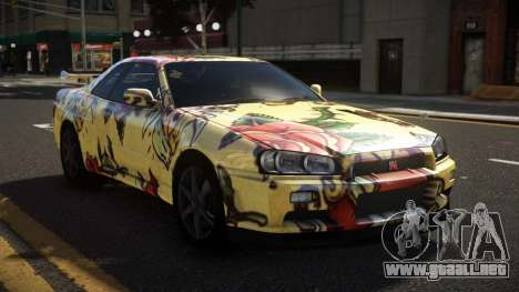 Nissan Skyline R34 Heroshi S11 para GTA 4