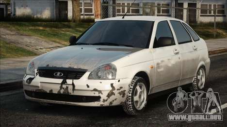 Lada Priora Hatchback Plateado para GTA San Andreas