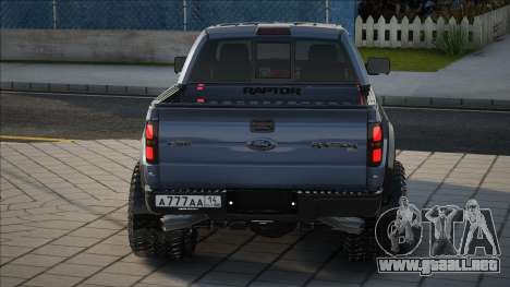 Ford Raptor SVT 2012 Dia para GTA San Andreas