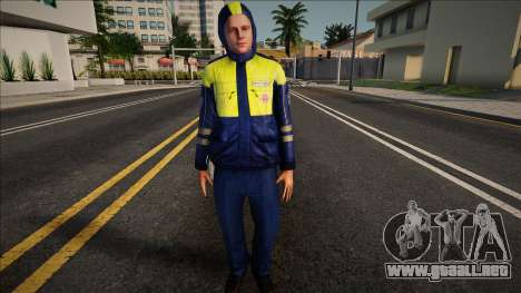 Inspector de policía de tráfico con uniforme de  para GTA San Andreas