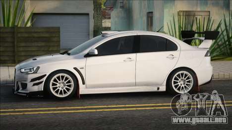 Mitsubishi Lancer Evolution 10 White para GTA San Andreas