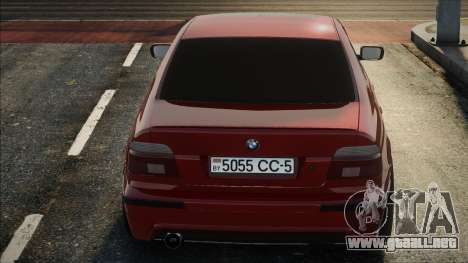 BMW 540i e39 RED para GTA San Andreas