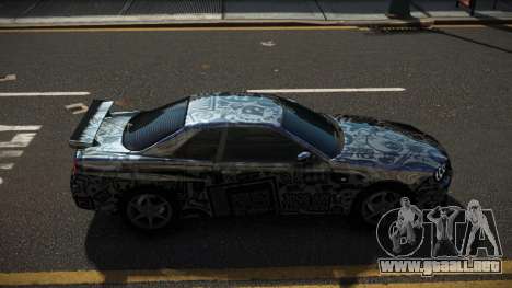 Nissan Skyline R34 Heroshi S14 para GTA 4