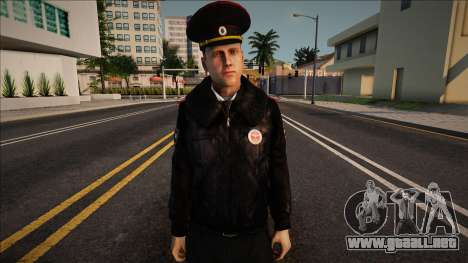 Un policía con uniforme de invierno para GTA San Andreas