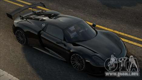 Porsche 918 Spyder 2014 Blek para GTA San Andreas