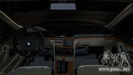 BMW E38 Negro en stock para GTA San Andreas