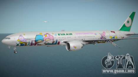 EVA Air Boeing 777-36NER B-16722 Hello Kitty Shi para GTA San Andreas