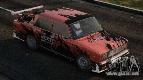 VAZ 2107 con vinilo para GTA San Andreas