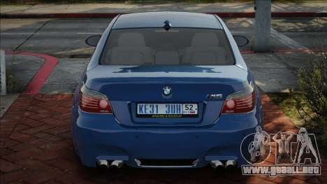 BMW M5 BLU para GTA San Andreas