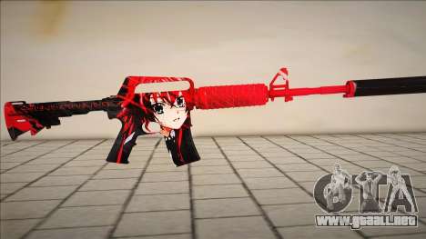 M4A1 Rias Gremory Simple Skin para GTA San Andreas