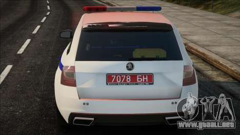 Skoda Octavia VRS MILITSIYA MINSK para GTA San Andreas