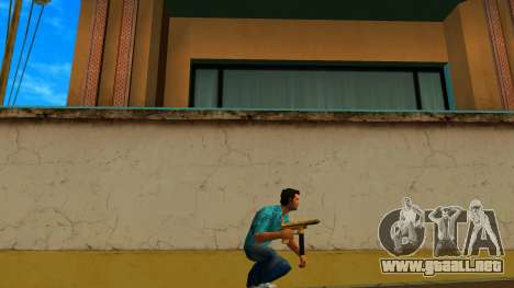 Tec-9 Texture Gold para GTA Vice City