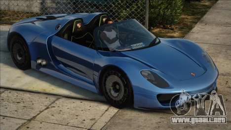 Porsche 918 Spyder Concept Study Nero Interior para GTA San Andreas