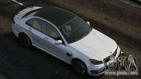 Mercedes-Benz C63 W204 White para GTA San Andreas