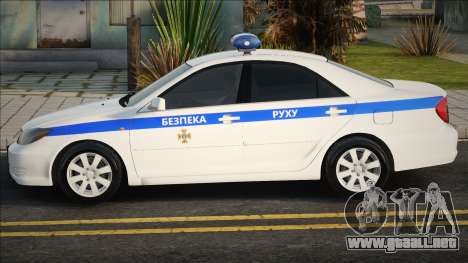 Toyota Camry 2004 Seguridad Vial para GTA San Andreas