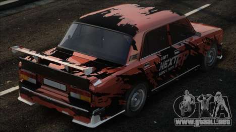 VAZ 2107 con vinilo para GTA San Andreas